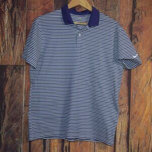 NIKE GOLF DRI-FIT Men's Sz M Purple Striped Polo Shirt